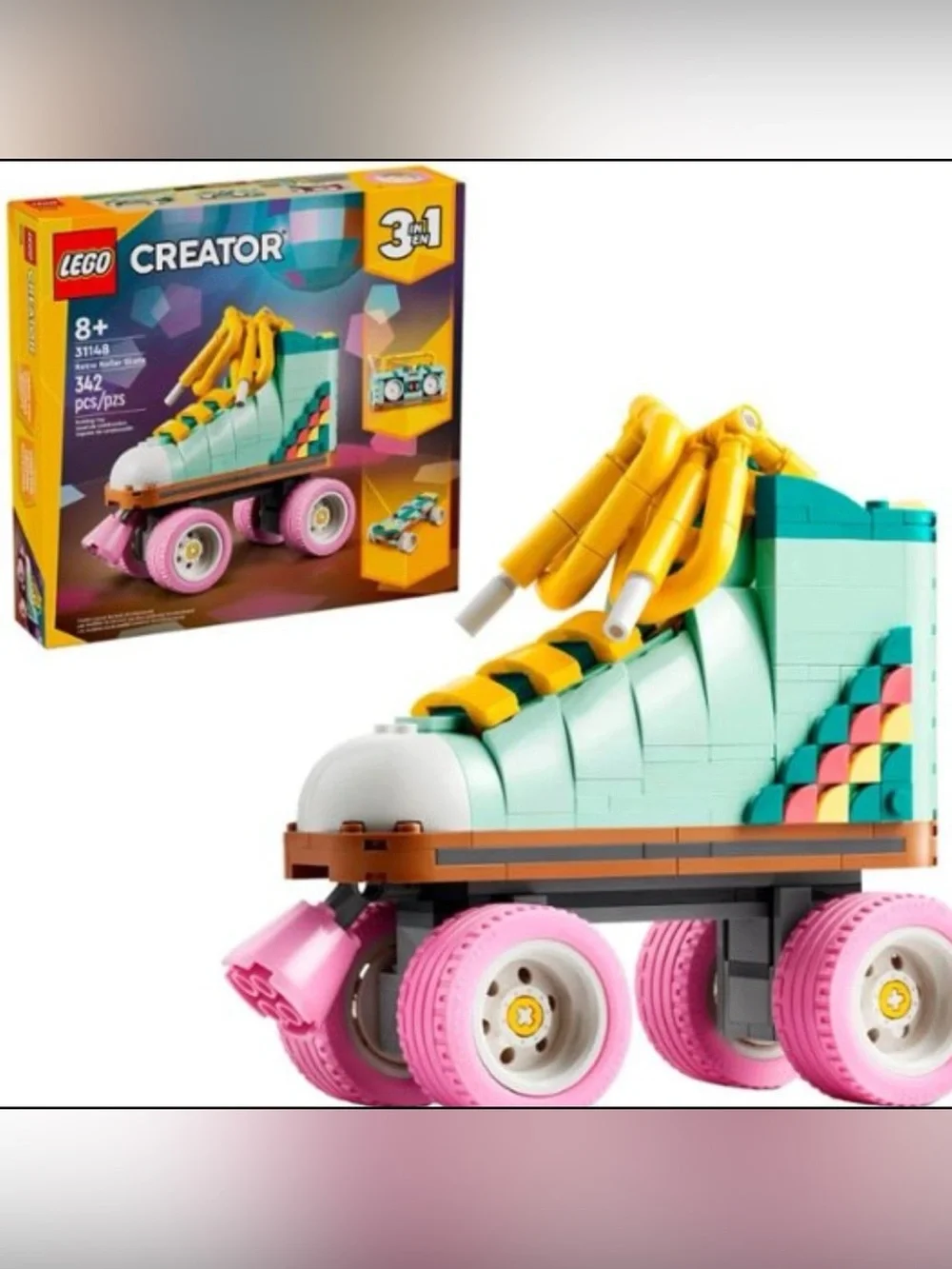 LEGO Creator 3 in 1 Retro Roller Skate Set 31148 Building Toy 2024 New Sealed